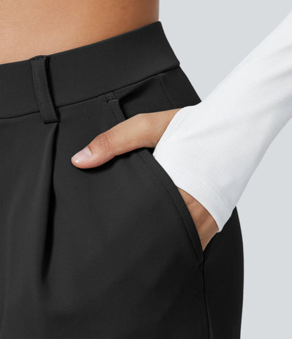 DayStretch High Waisted Straight Leg Work Pants