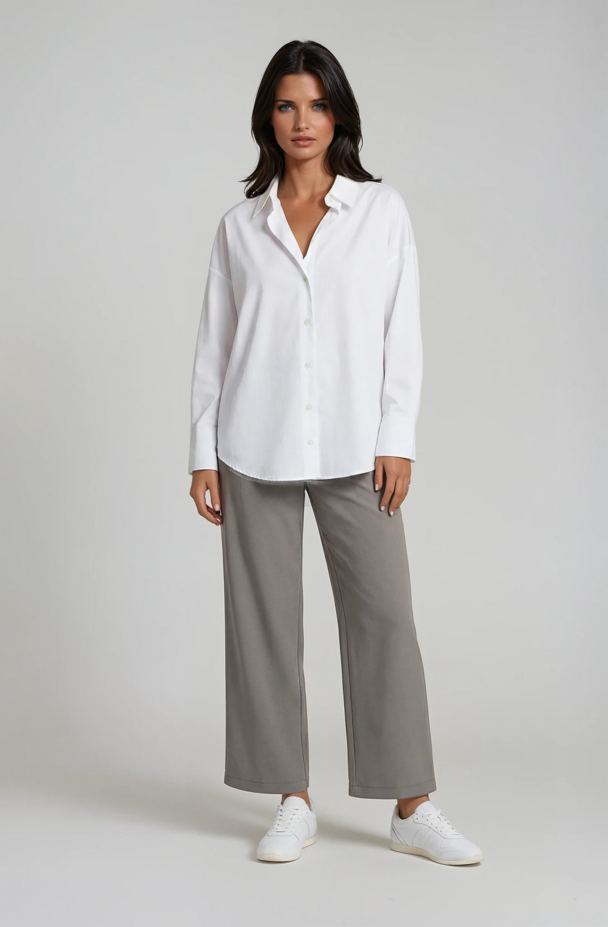 DayStretch High Waisted Straight Leg Work Pants