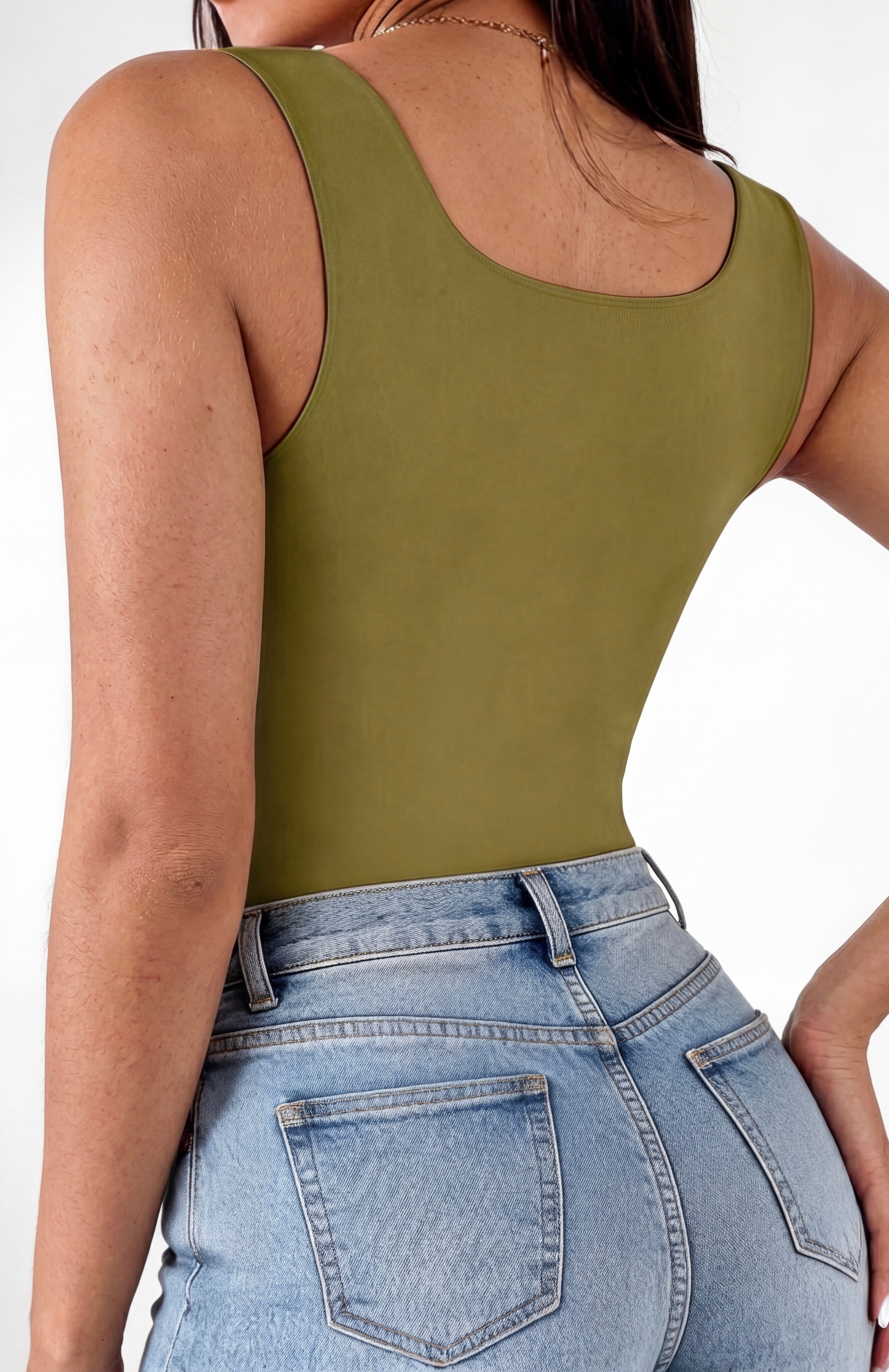 SmoothFit Square Neck Seamless Tank Top