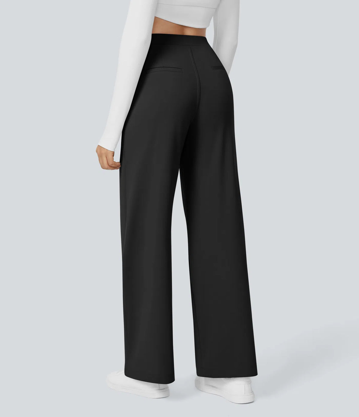 DayStretch High Waisted Straight Leg Work Pants