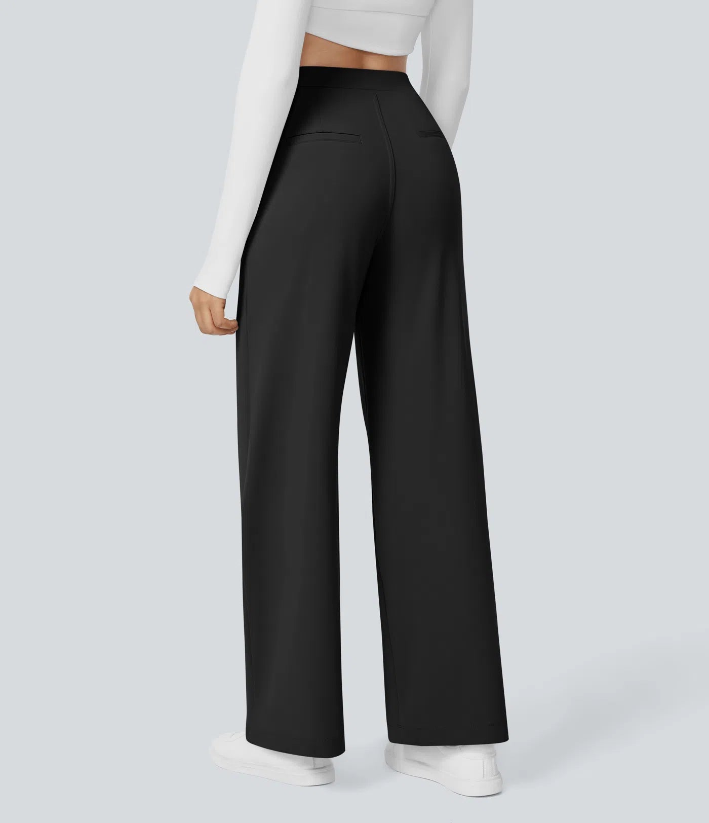 DayStretch High Waisted Straight Leg Work Pants