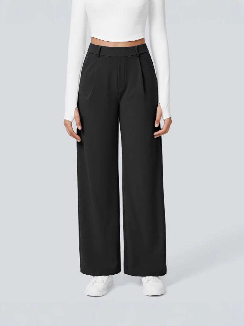 DayStretch High Waisted Straight Leg Work Pants