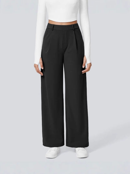 DayStretch High Waisted Straight Leg Work Pants