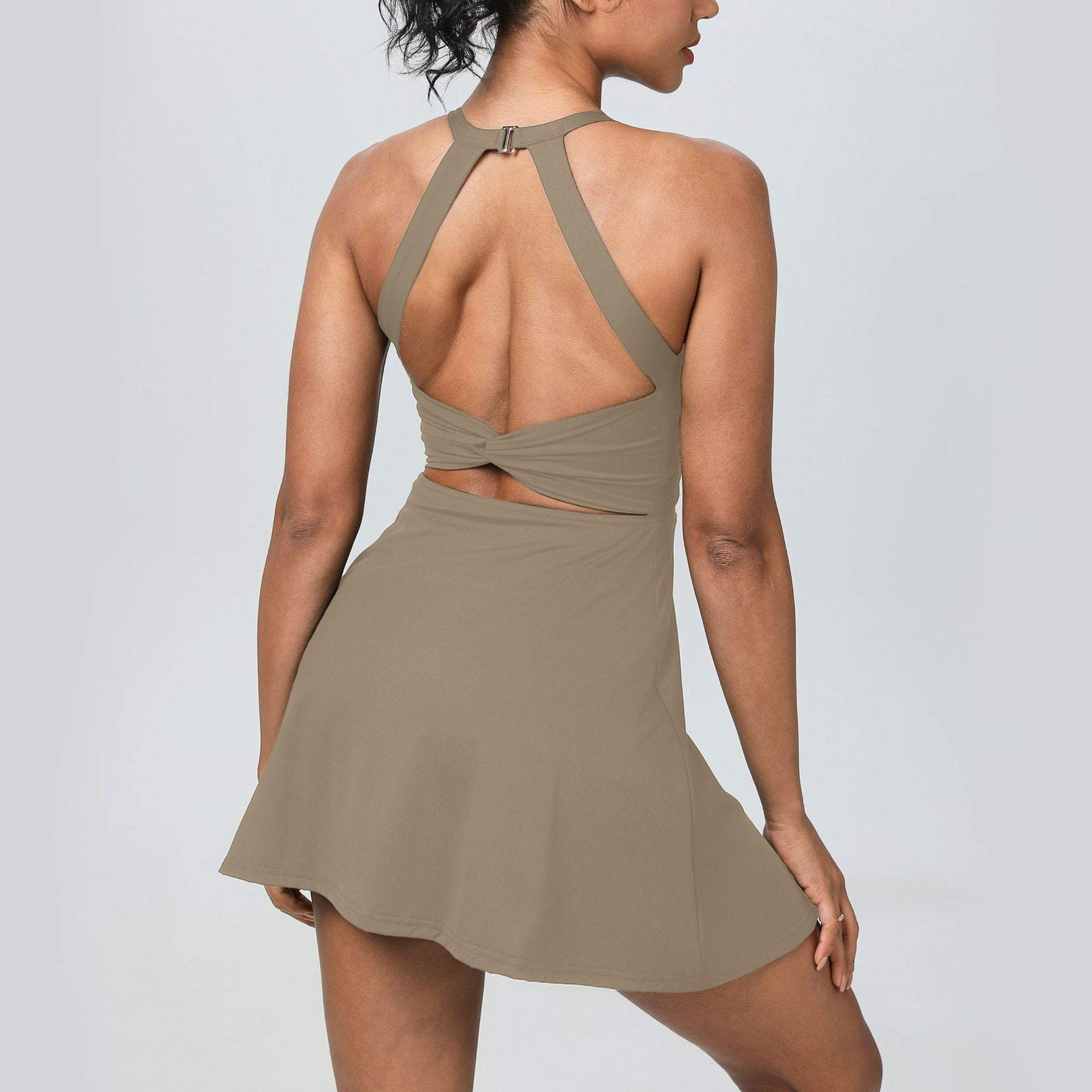 FlowFit Halter Crossback Athletic Dress