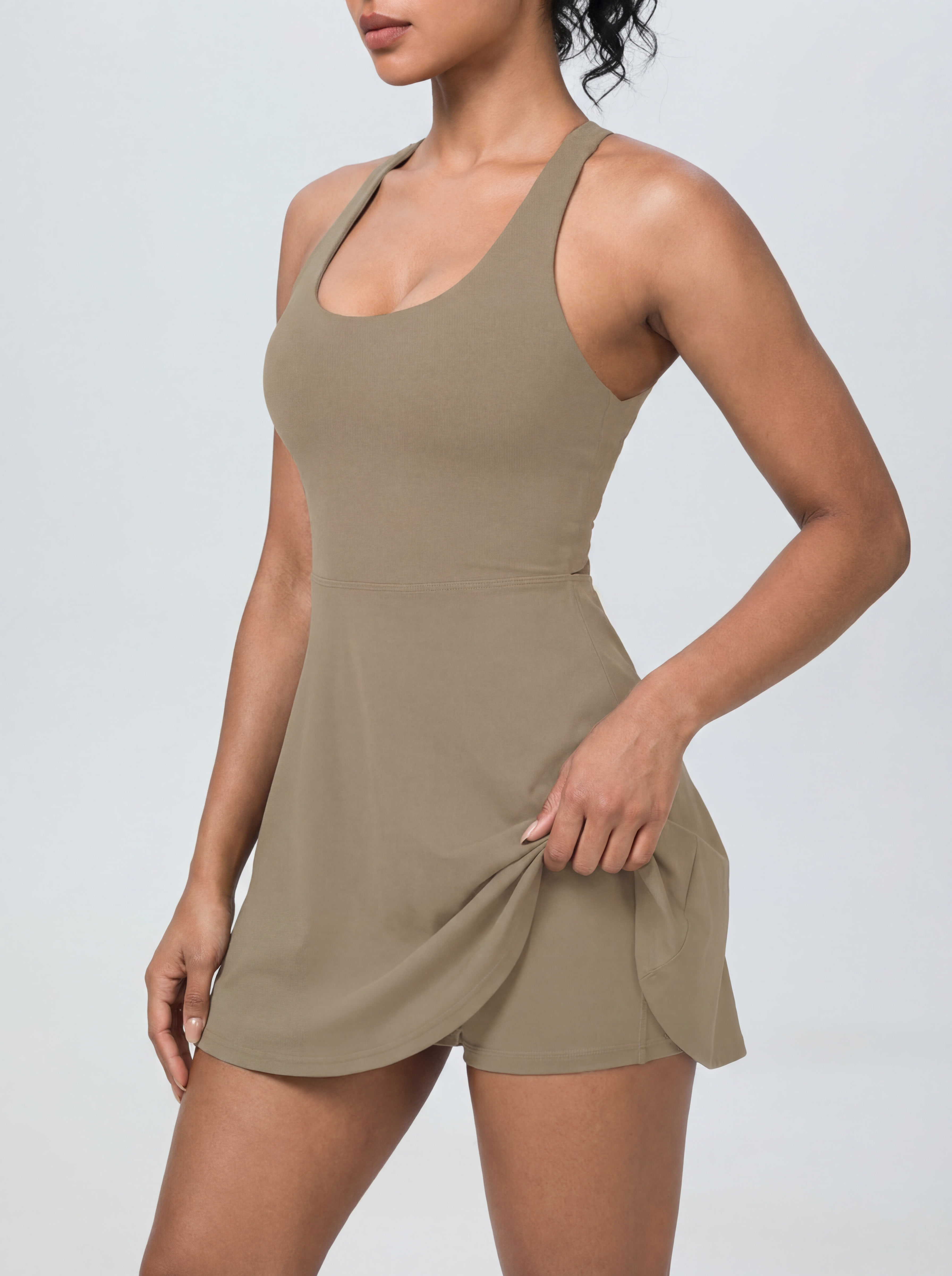 FlowFit Halter Crossback Athletic Dress