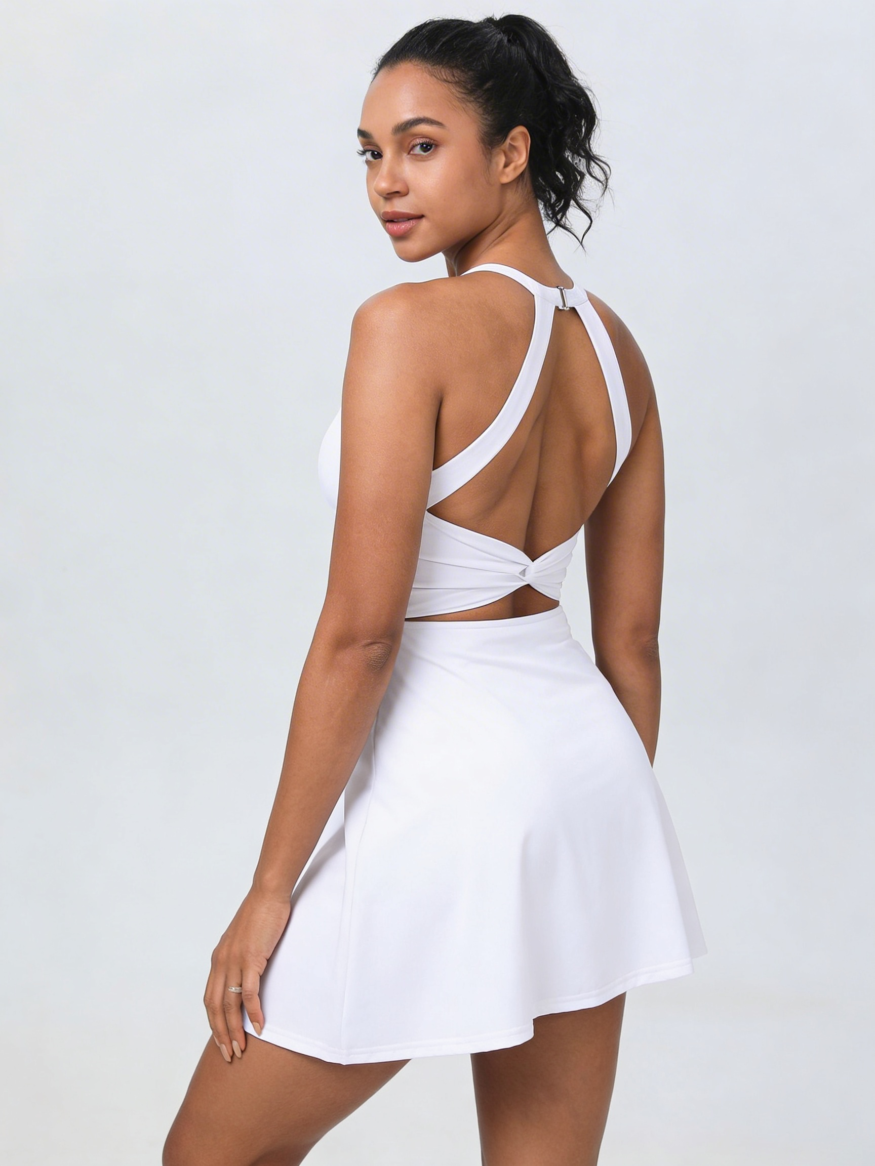 FlowFit Halter Crossback Athletic Dress